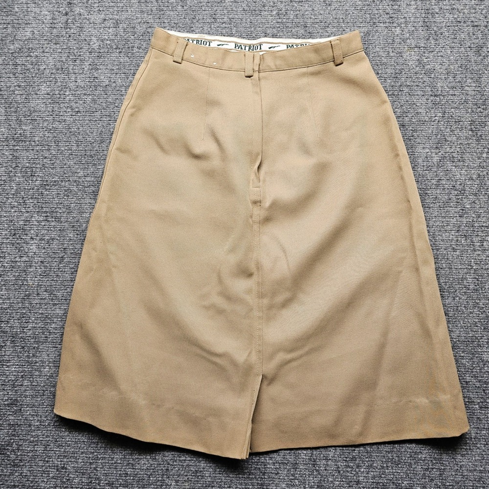 Patriot by Weintraub Bros Vintage US Navy Certified Khaki A-Line Skirt USA Made